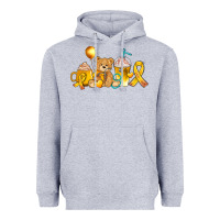 Heather Grey childhood cancer ribbon and coffee cups Heavyweight Hoodie - AdoDesignShop