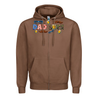 Chestnut dad life  libbey glass Zipper Hoodie - HRA Design Shop