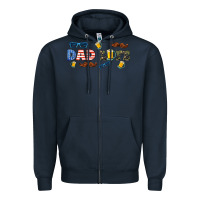 Navy dad life  libbey glass Zipper Hoodie - HRA Design Shop