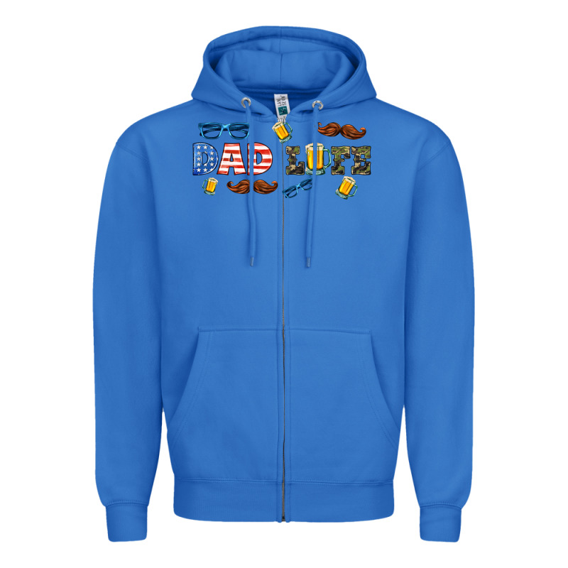 Dad Life  Libbey Glass Zipper Hoodie by HRA Design Shop | Teevron