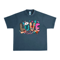 Midnight Navy love nurse Urban Heavy Tee - Zillion Design Studio