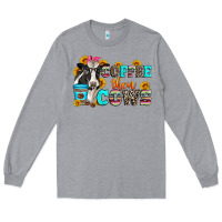 Heather Grey coffee then cows Long Sleeve Tee - Zillion Design Studio