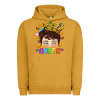 Pigment Peanut Butter LGBTQ+ Queer Portrait With Crown And Rainbow Urban Hoodie - BundleAndBundleShop