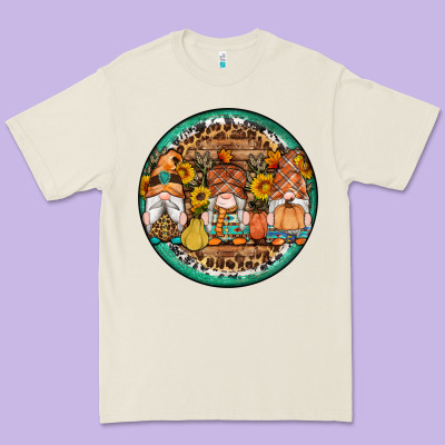 Fall Gnomes Round Earrings 4 Premium Tee Designed By Artiststas