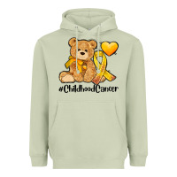 Matcha childhood cancer and cancer ribbon Heavyweight Hoodie - AdoDesignShop