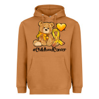 Meerkat childhood cancer and cancer ribbon Heavyweight Hoodie - AdoDesignShop