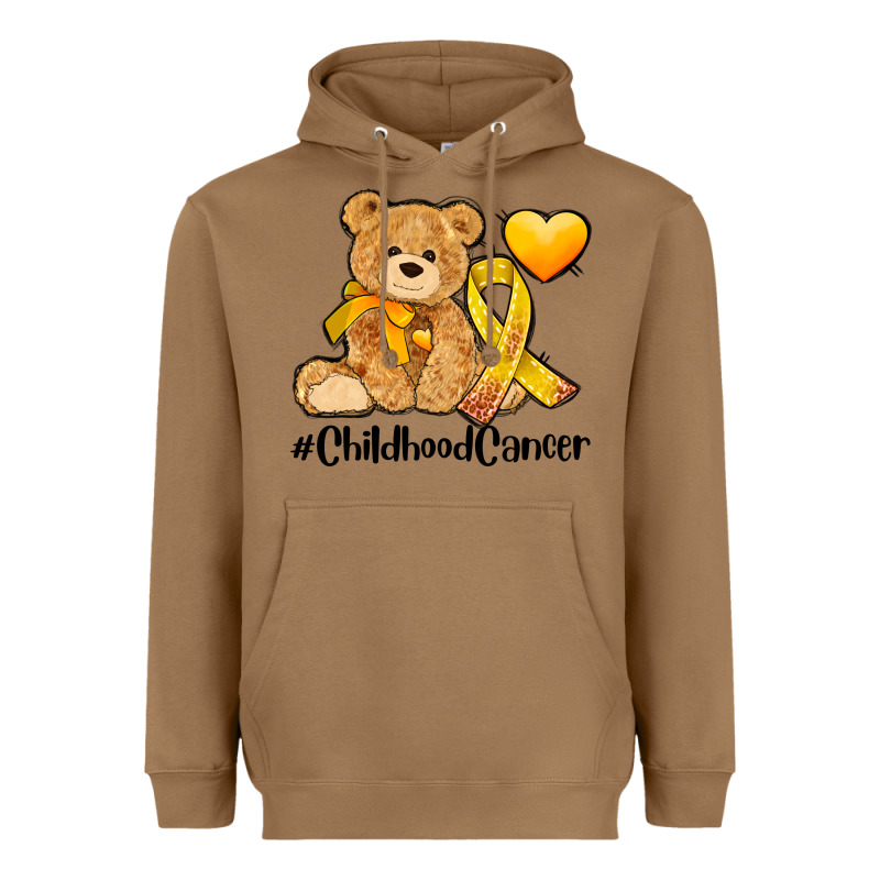 Childhood Cancer And Cancer Ribbon Heavyweight Hoodie by AdoDesignShop | Teevron