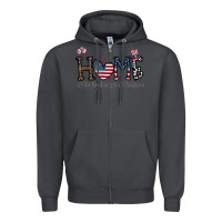Smoke home of the free beacuse of the brave Zipper Hoodie - CowhideDigitalArt