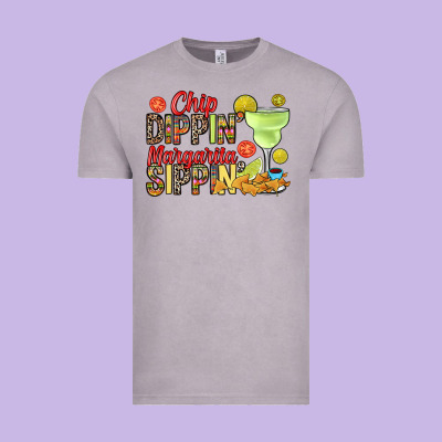 Vintage Tee Chip dippin' margarita sippin'