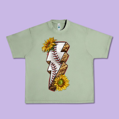 Urban Heavy Tee sport baseball  lightning bolt