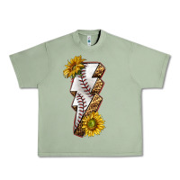 Oil Green sport baseball  lightning bolt Urban Heavy Tee - texasbilliewilder
