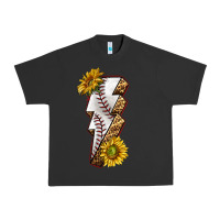 Pigment Black sport baseball  lightning bolt Urban Heavy Tee - texasbilliewilder