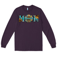 Plum blessed mom Long Sleeve Tee - RanaPortraitStore
