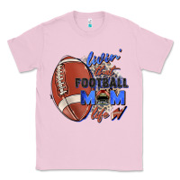 Bubblegum Pink livin' that football mom life Classic Tee - Zillion Design Studio