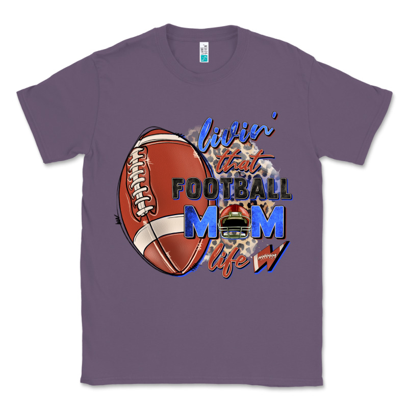 Livin' That Football Mom Life Classic Tee by Zillion Design Studio | Teevron
