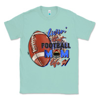 Seafoam livin' that football mom life Classic Tee - Zillion Design Studio