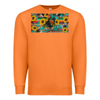 Carrot western coop animals rooster sunflowers cowhide wooden serape glitter Premium Sweatshirt - Artiststas