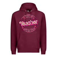 Burgundy come on teacher let's go teach Premium Hoodie - MaliasSmallBusiness