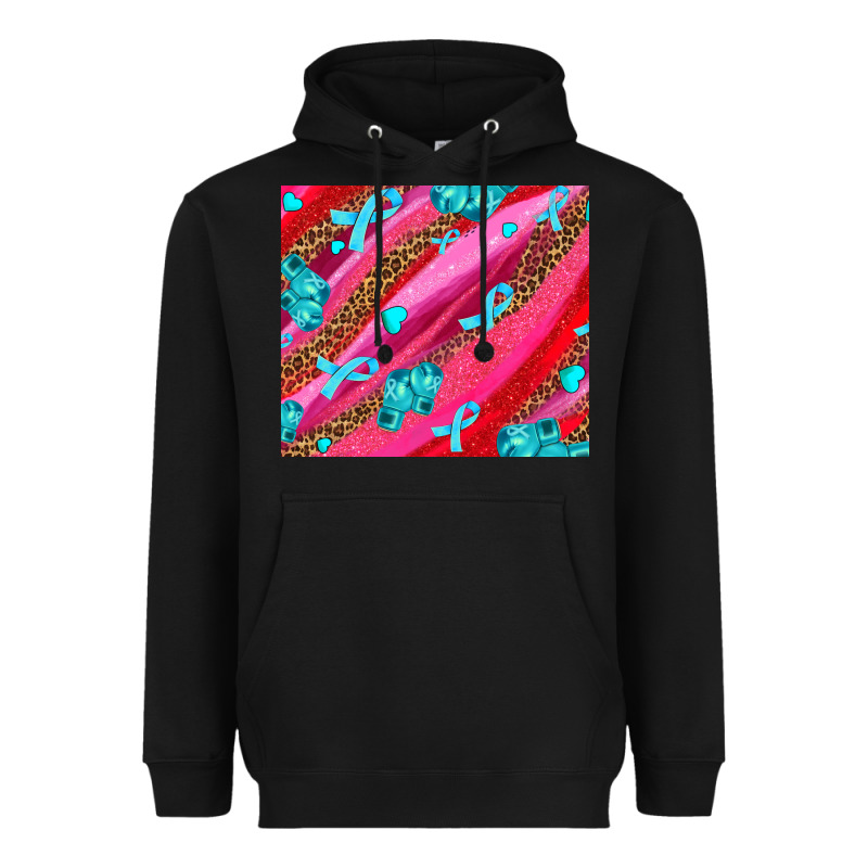 Cancer Boxing Gloves And Cancer Ribbon Heavyweight Hoodie by AdoDesignShop | Teevron
