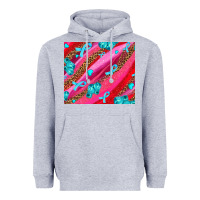 Heather Grey cancer boxing gloves and cancer ribbon Heavyweight Hoodie - AdoDesignShop