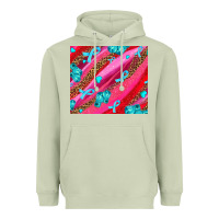 Matcha cancer boxing gloves and cancer ribbon Heavyweight Hoodie - AdoDesignShop
