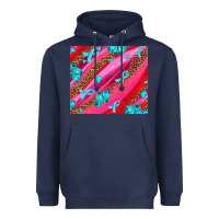 Navy cancer boxing gloves and cancer ribbon Heavyweight Hoodie - AdoDesignShop