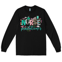 Black nurse practitioner Long Sleeve Tee - AdoDesignShop