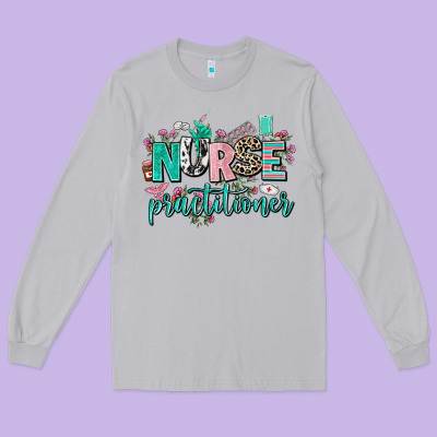 Nurse Practitioner Long Sleeve Tee Designed By Adodesignshop