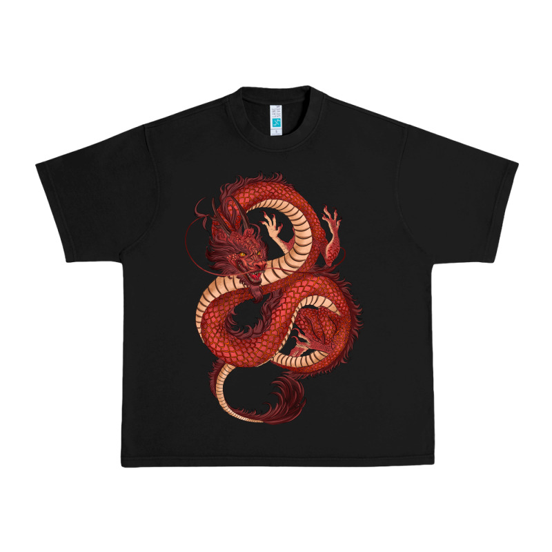 Red Dragon Urban Heavy Tee by RanaPortraitStore | Teevron