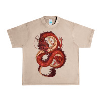 French Oak red dragon Urban Heavy Tee - RanaPortraitStore
