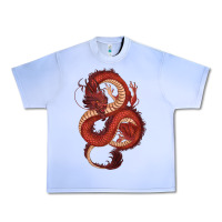 Grape Ice red dragon Urban Heavy Tee - RanaPortraitStore
