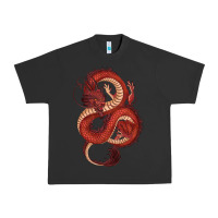 Pigment Black red dragon Urban Heavy Tee - RanaPortraitStore