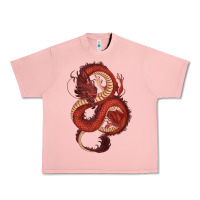Salmon red dragon Urban Heavy Tee - RanaPortraitStore