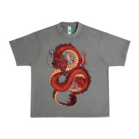 Tornado red dragon Urban Heavy Tee - RanaPortraitStore