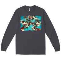 Smoke aztec cowhide background Long Sleeve Tee - Zillion Design Studio