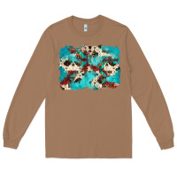 Toasted Coconut aztec cowhide background Long Sleeve Tee - Zillion Design Studio