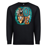 Black love western Premium Sweatshirt - AdoDesignShop