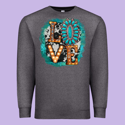 Love Western Premium Sweatshirt Designed By Adodesignshop