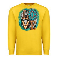 Lemon love western Premium Sweatshirt - AdoDesignShop