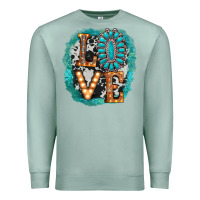 Seafoam love western Premium Sweatshirt - AdoDesignShop