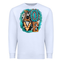 White love western Premium Sweatshirt - AdoDesignShop