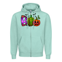 Seafoam boo halloween Zipper Hoodie - RacoonDesign