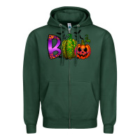 Sports Green boo halloween Zipper Hoodie - RacoonDesign