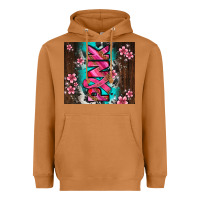 Meerkat western pattern pink with floral cancer ribbon Heavyweight Hoodie - AdoDesignShop