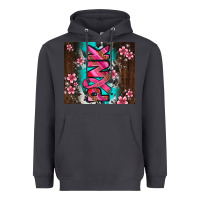 Smoke western pattern pink with floral cancer ribbon Heavyweight Hoodie - AdoDesignShop