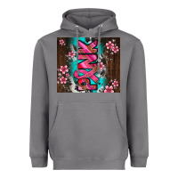 Storm western pattern pink with floral cancer ribbon Heavyweight Hoodie - AdoDesignShop