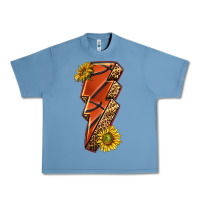 Pebble Blue sport basketball lightning bolt Urban Heavy Tee - texasbilliewilder