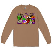 Toasted Coconut Halloween Gnomes Coffee Cups Long Sleeve Tee - texasbilliewilder