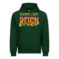 Forest Green LGBTQ+ Rainbows Reign Urban Hoodie - BundleAndBundleShop