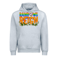 Heather Grey LGBTQ+ Rainbows Reign Urban Hoodie - BundleAndBundleShop
